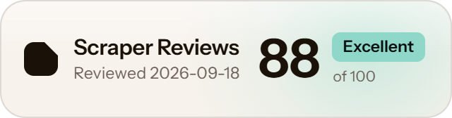 Scrape.do: 88 of 100 on Scraper Reviews