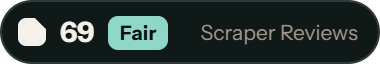 ScraperAPI: 69 of 100 on Scraper Reviews