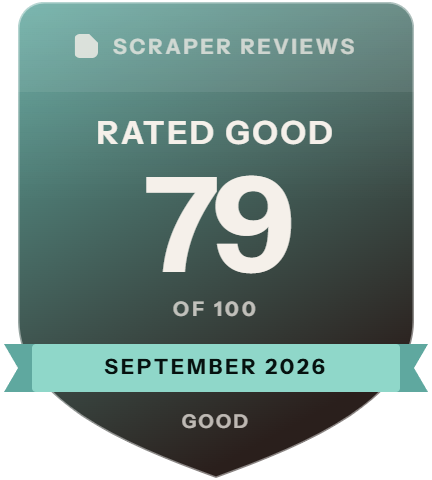 Scrapfly: rank 4 of 14, 79 of 100 on Scraper Reviews